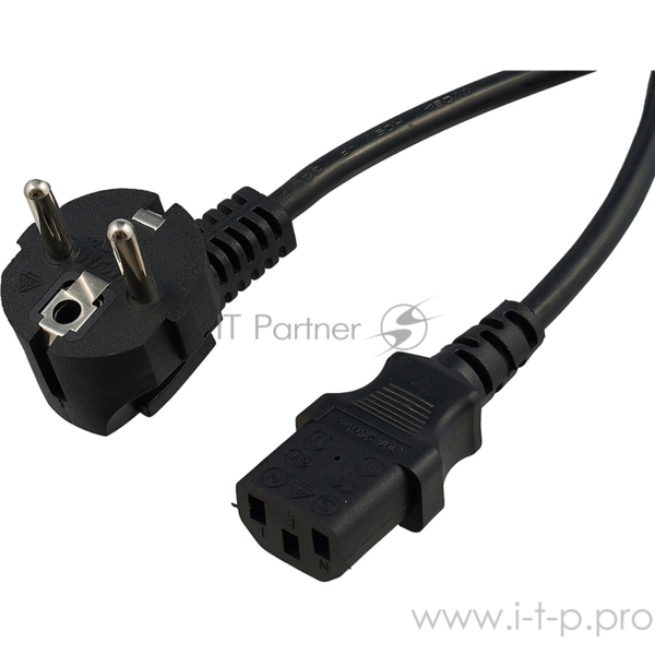 Cable CyberPower (1.8M DE-C13) IEC-Schuko 0.75 (1.8m) 10А EX1018BKBE-C13 /EX1018BKDE -C13 - фото №1