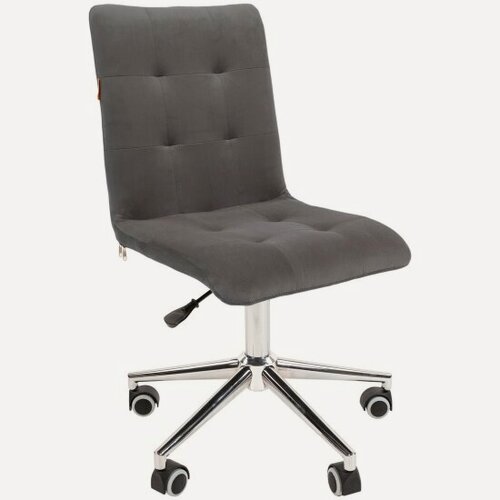 Изображение товара Кресло офисное Chairman 030 Россия ткань Т-55 серый, хром, без подлокотников