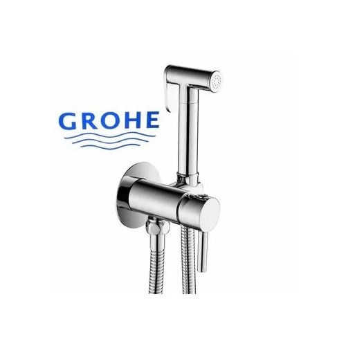 GROHE встраиваемый смеситель для биде с гигиеническим душем латунь горячаяхолодная вода гальваническое серебро 4751₽