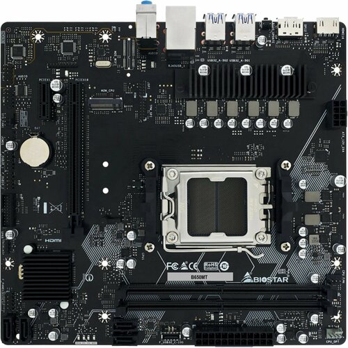 Biostar B650MT SocketAM5 AMD B650 2xDDR5 mATX AC`97 8ch(7.1) GbLAN RAID+HDMI+DP