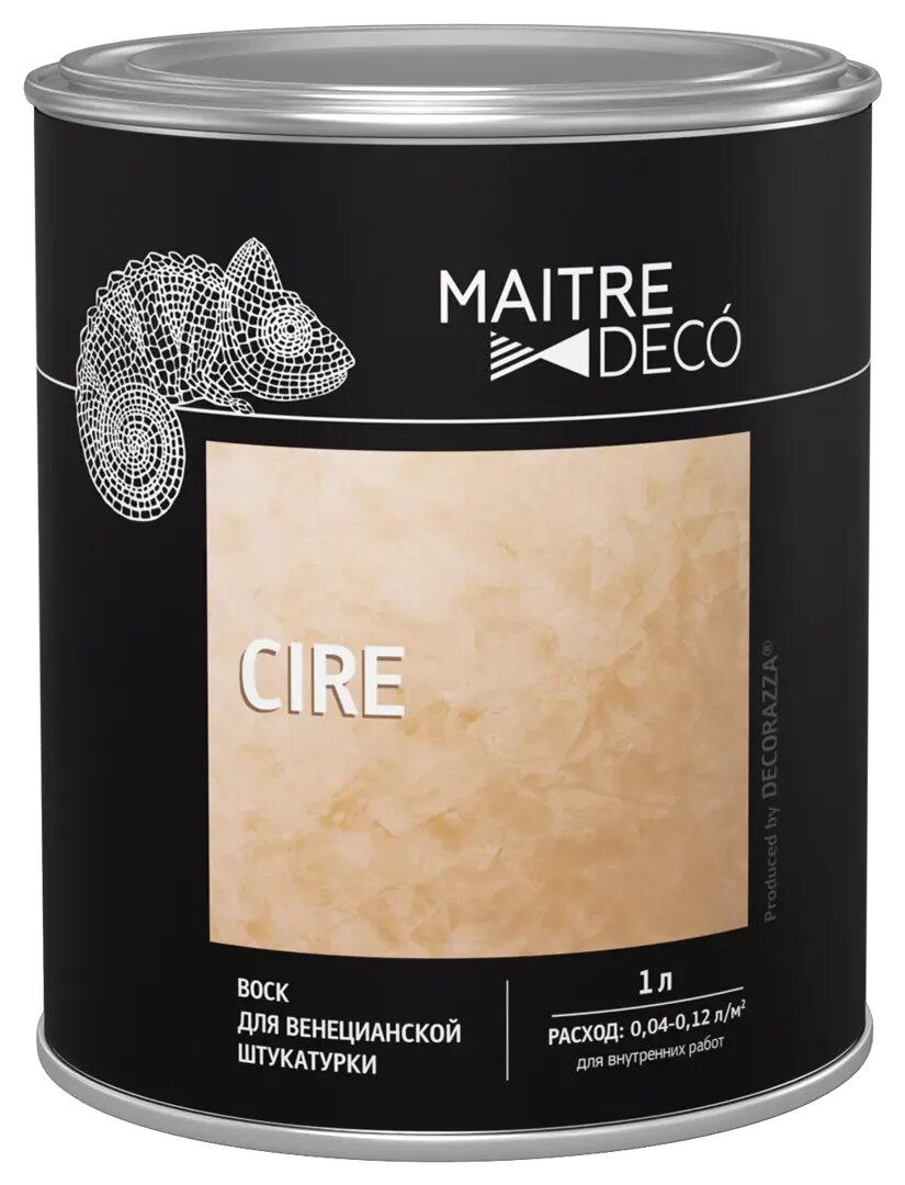 Воск для венецианской штукатурки Maitre Deco Cire 1 л