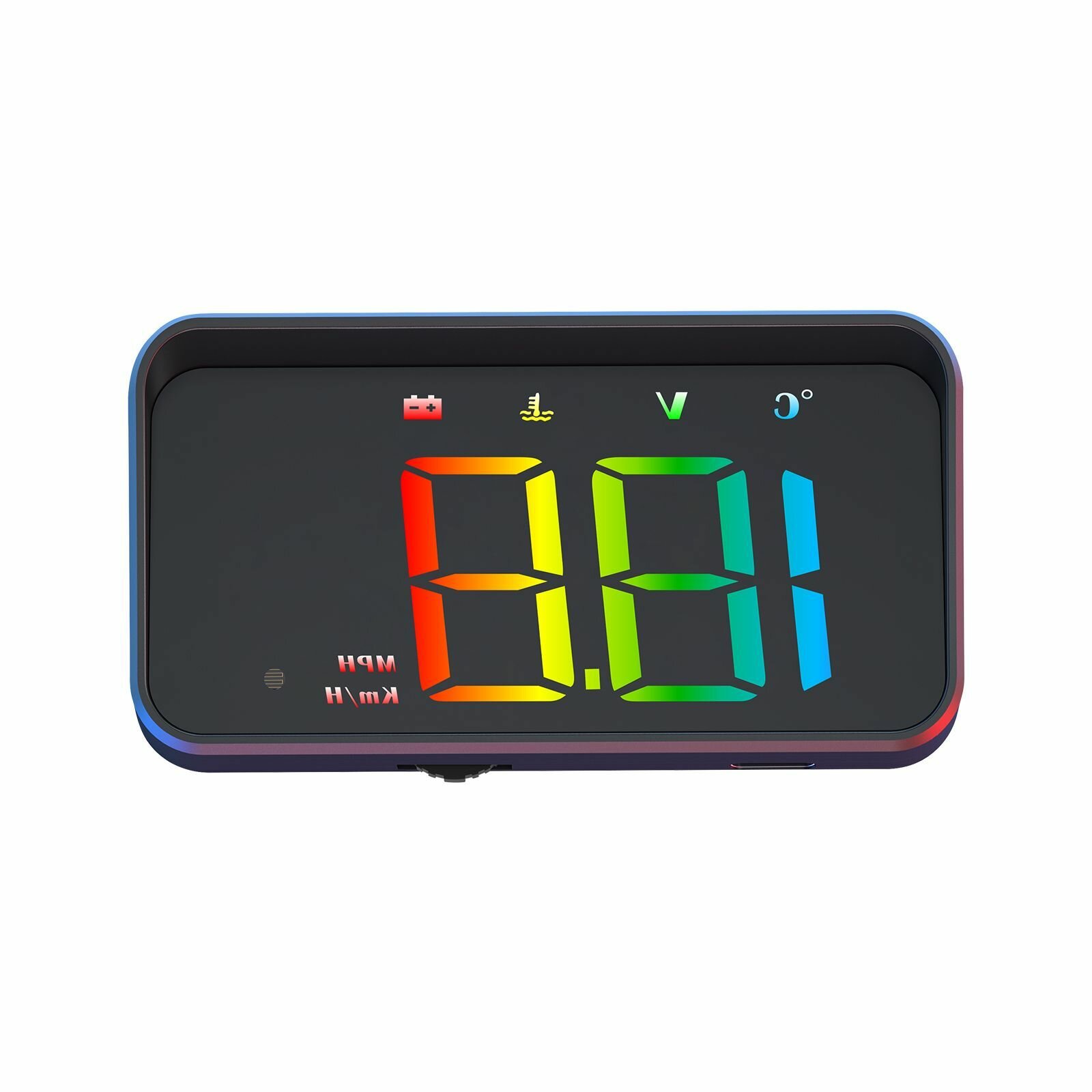 HUD STEMKID M4 / Цветная проекция скорости на лобовое стекло / Дисплей OBDII (для автомобилей с бенз. двигателем модельных рядов от 2008 года) — фото 1