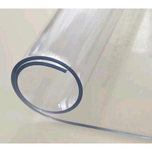 Силиконовая скатерть на стол гибкое стекло, 80х170 см, 1,5мм глянцевая мягкое стекло