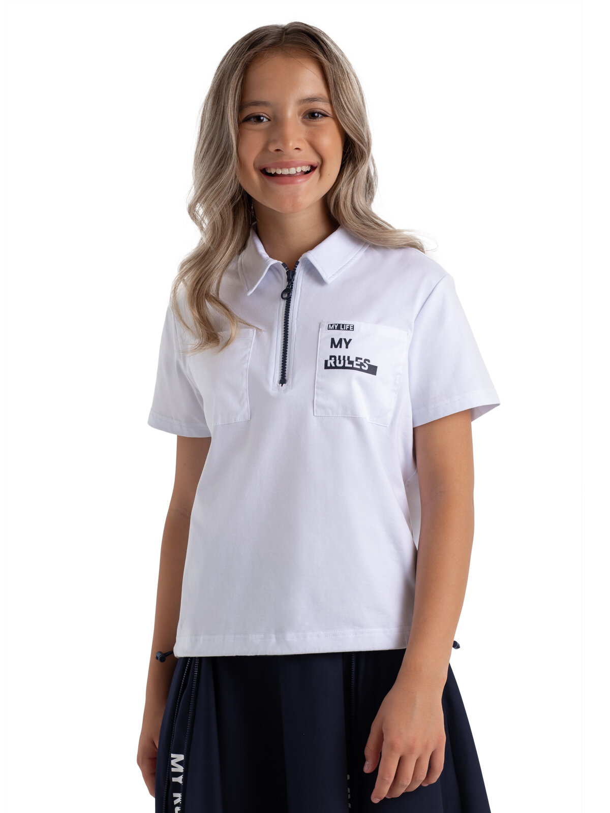 Футболка Kapika размер 158 белый/бежевый