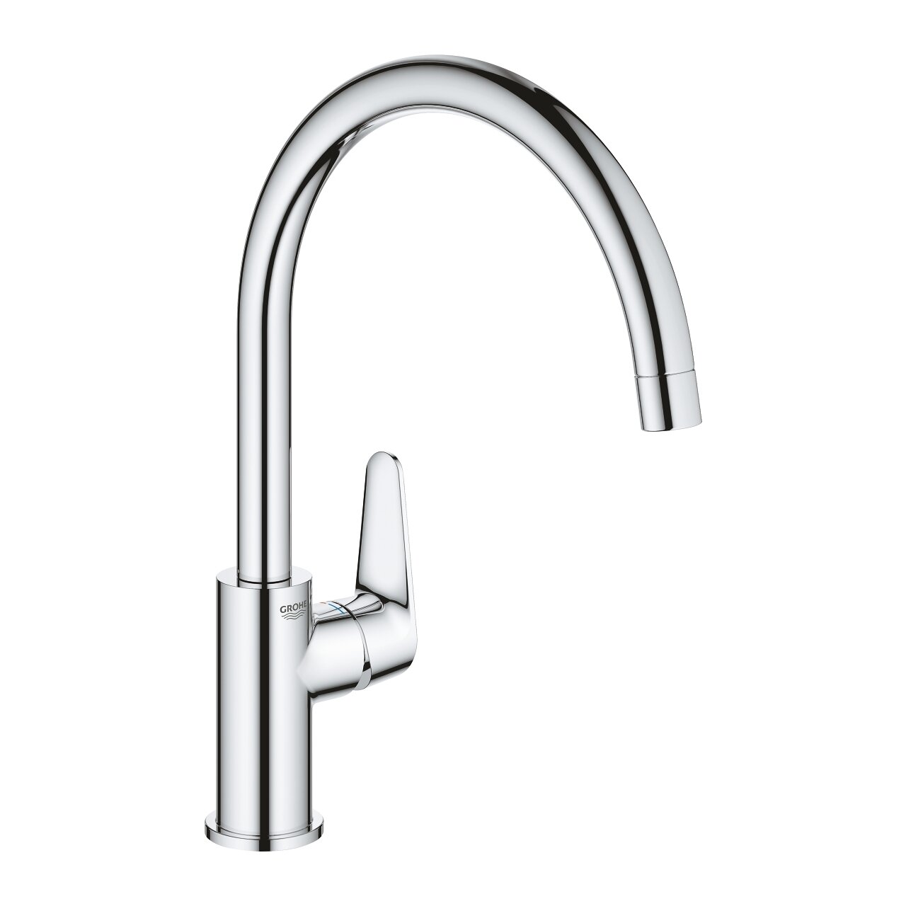 Смеситель для кухни Grohe BauCurve 31231001, хромированный, поворотный излив