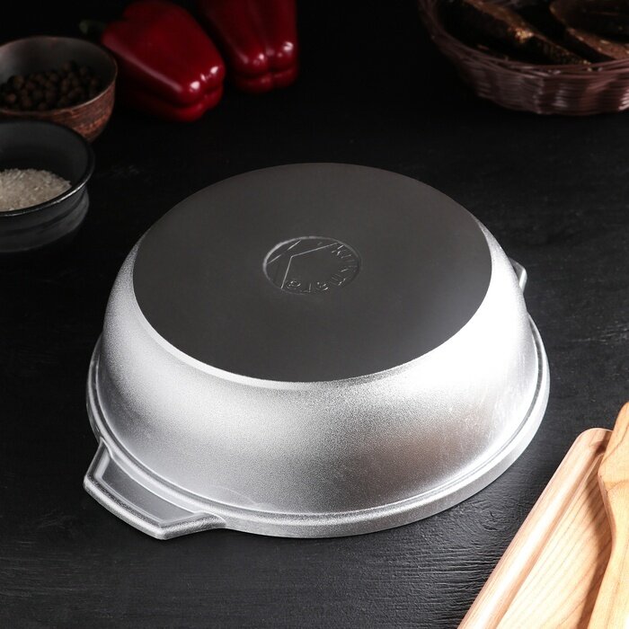 Жаровня Kukmara стеклянная крышка, 3 л, d 26 см