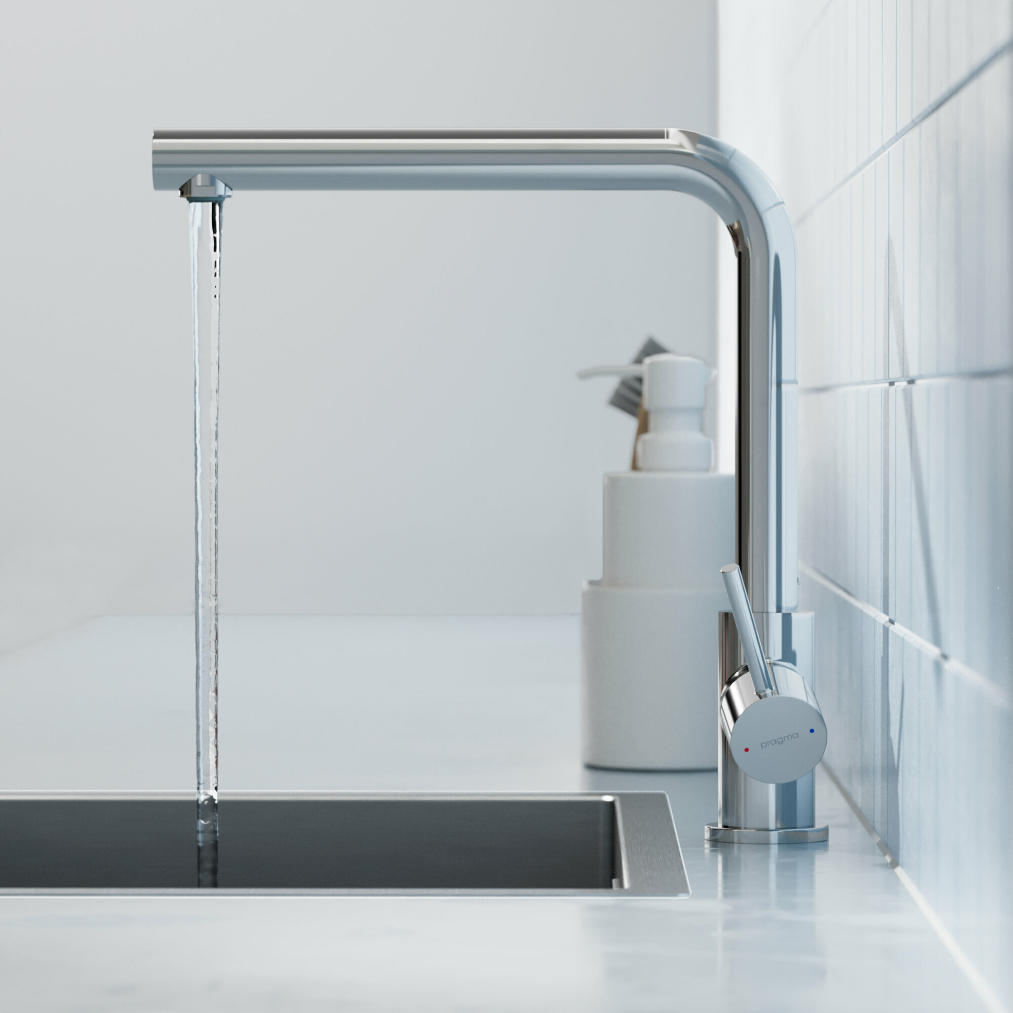 Смеситель для кухни Pragma Esdel, хром, ESD7. C1LU.010 — фото 1