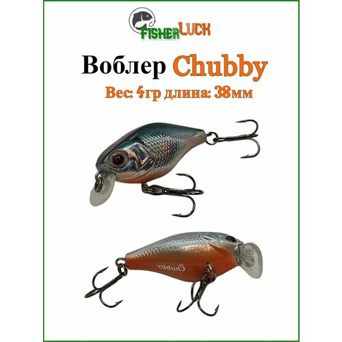 Воблер для рыбалки Сhubby 38мм 4гр