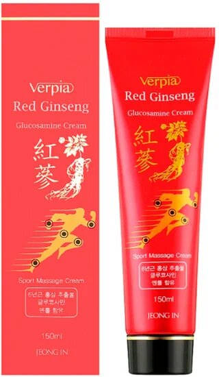 Крем для суставов Juno Verpia Red Ginseng Glucosamin, корейский, 150г — фото 1
