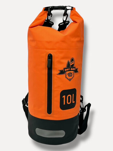 Изображение товара Сумка гермомешок водонепроницаемый BroStuff zip pocket dry bag 10l orange (гидросумка)