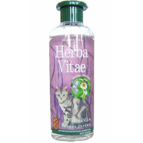 фото Шампунь антипаразитарный herba vitae, для кошек, 250 мл