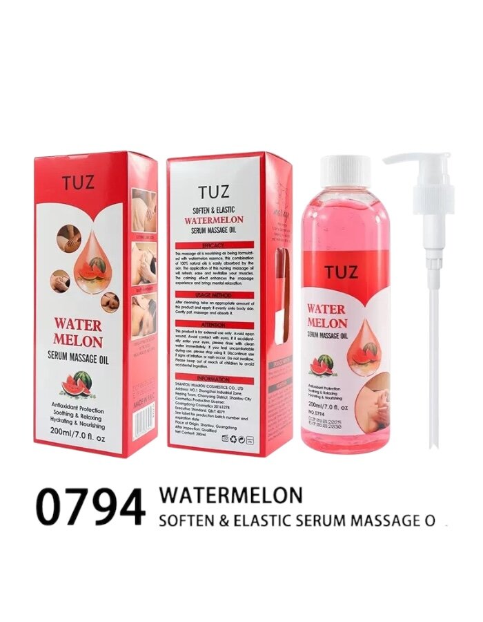Массажное масло TUZ, для лица и тела, универсальная формула, 200мл