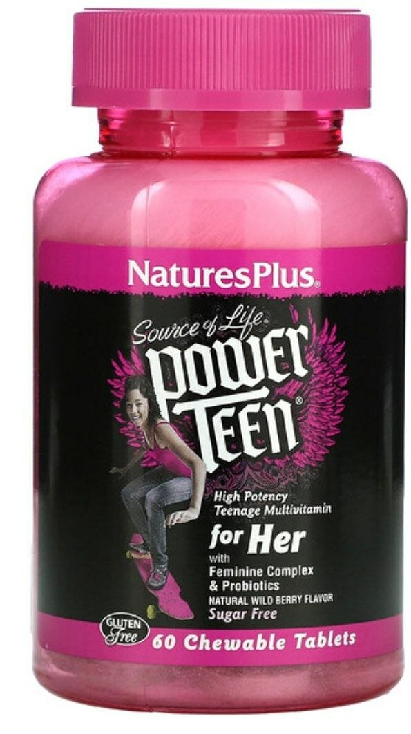 Power Teen® for Her - это лучшая мультивитаминная добавка для молодых женщин