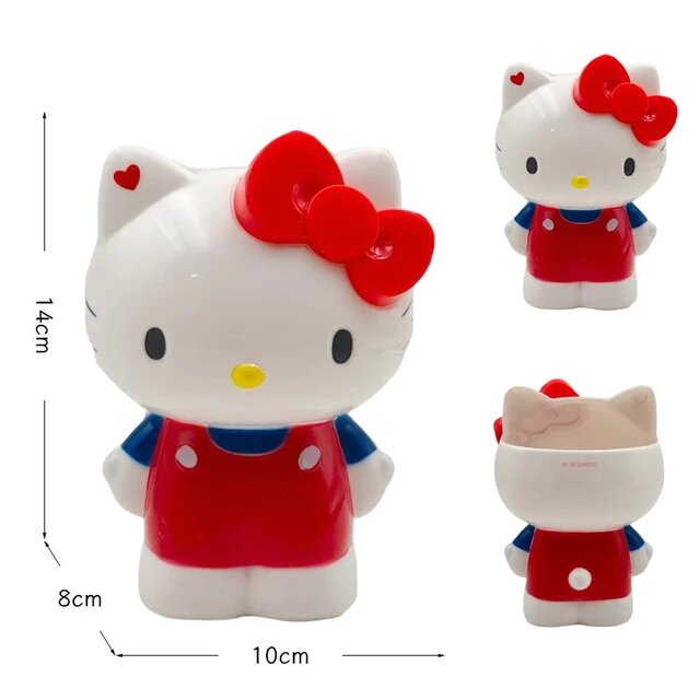 Креативный пенал для карандашей Hello Kitty, пенал с мультяшным рисунком Sanrio, настольная коробка для хранения, пенал для школьников, коробка для хранения кистей для макияжа. Размер: как показано на фото.