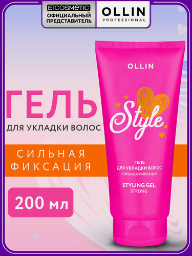 Изображение товара Гель для укладки волос OLLIN Style сильной фиксации 200 мл