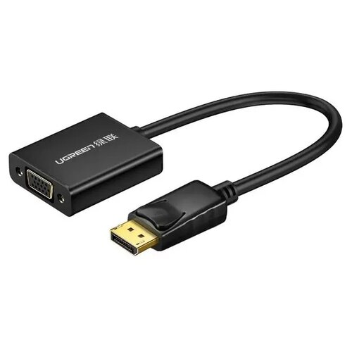 Переходник/адаптер UGreen DisplayPort - VGA, 0.15 м, черный переходник адаптер displayport vga переходник для ноутбука коннектор черный