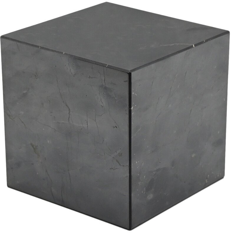 Куб из шунгита полированный, сторона 90мм. .