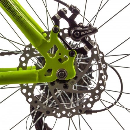 Велосипед FOXX 27.5" AZTEC D зеленый, сталь, размер 20"
