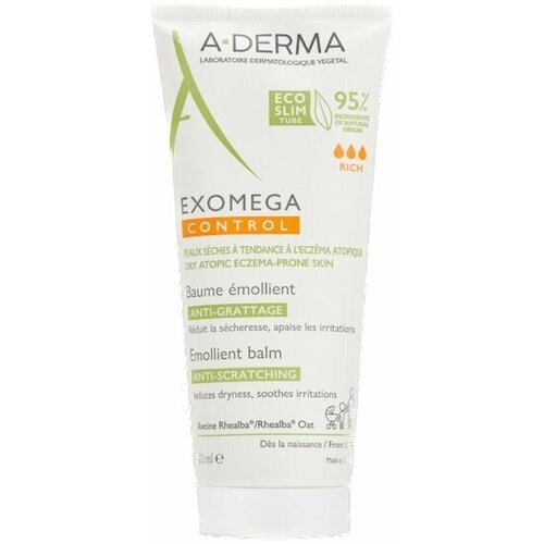 A-DERMA Смягчающий бальзам для лица и тела Exomega Control