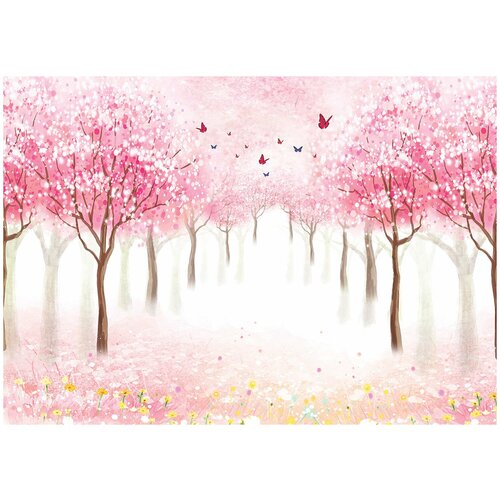Фотообои флизелин эко Розовые деревья 390x275 8044₽