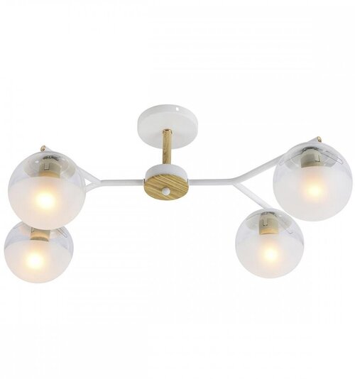 Потолочная люстра на штанге 1130/4PL E27 60W White/Gold Escada Avignon White