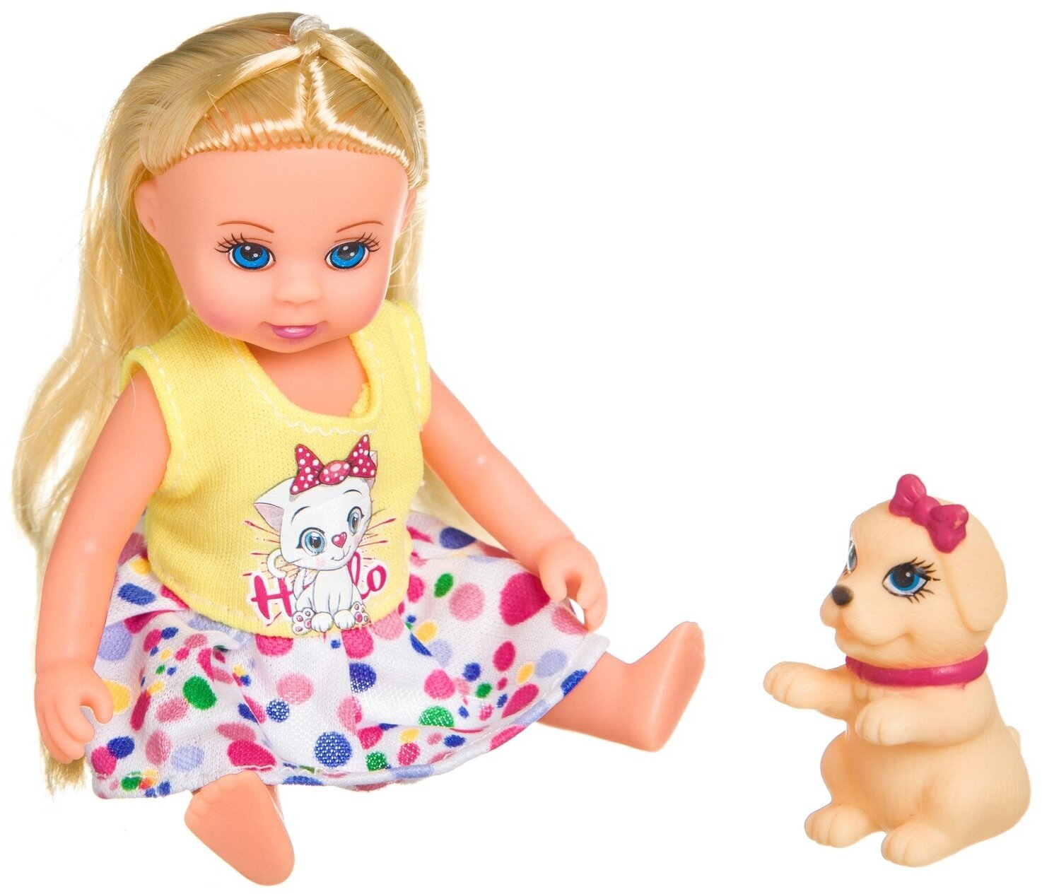 Набор игровой Куколка Oly с собачкой и сумочкой в шаре Bondibon - фото №8