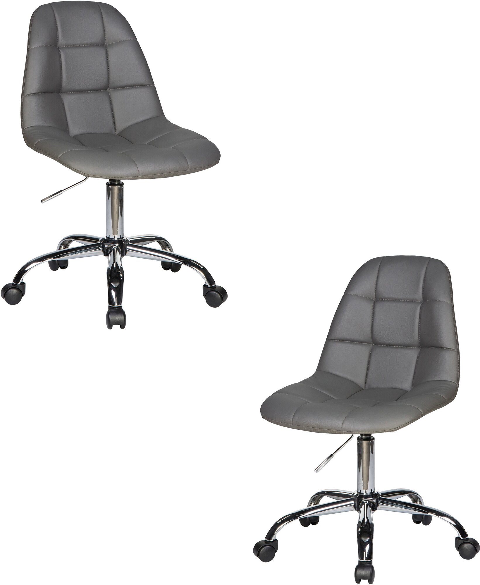 Набор 2 шт. Офисное кресло для персонала DOBRIN MONTY, LM-9800, серый