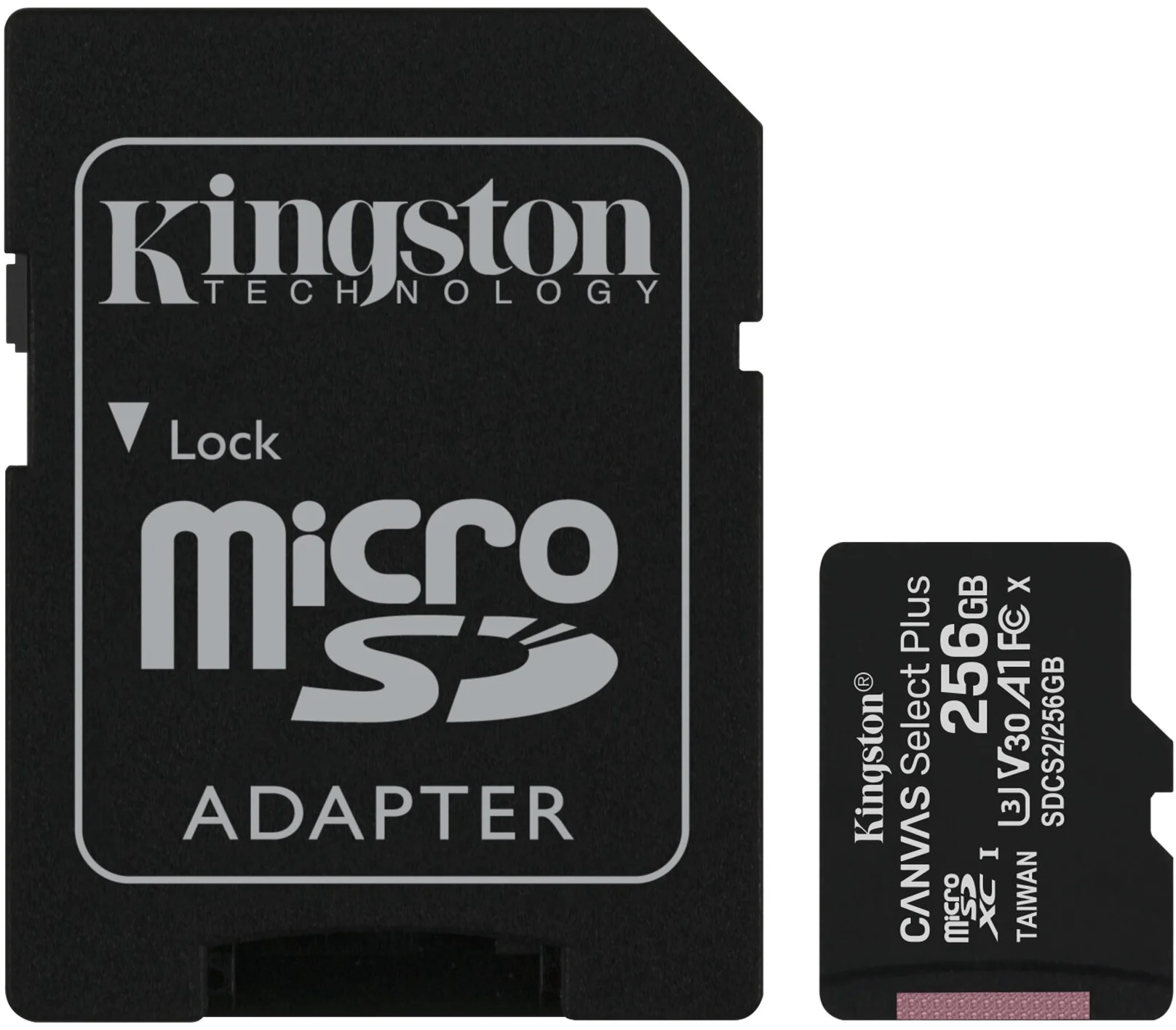 Карты памяти Neoline Карта памяти Kingston, microSD, Class 10, 128 Гб c адаптером
