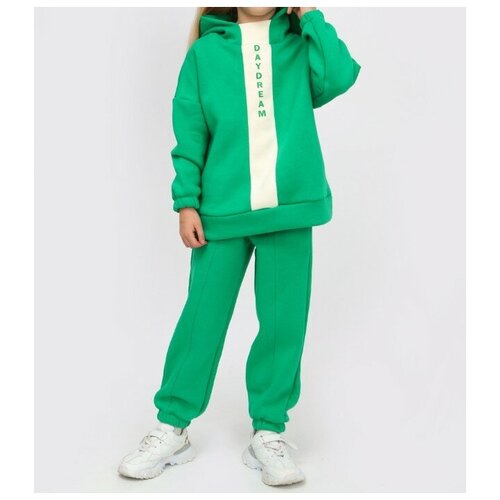 Комплект одежды , размер 128, зеленый, белый