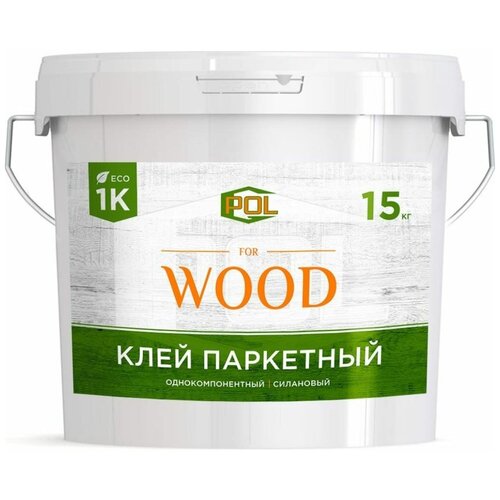 Гепол G-Pol Wood 1K Однокомпонентный силановый клей 15 кг GPW1K-15