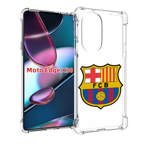Чехол MyPads ФК FCB Барселона для Motorola Moto Edge X30 задняя-панель-накладка-бампер