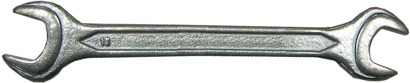 Ключ гаечный Biber 90607 рожковый, кованый, оцинкованный 13х14 мм - фотография № 3