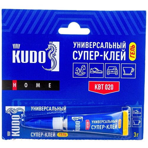 комплект 10 штук клей универсальный секундный kudo цианоакрилатный 20 гр smb 020 Клей Цианоакрилатный Kudo Универсальный Супер-Клей Гель Kudo 3 Г Kudo Kbt-020 Kudo арт. KBT-020