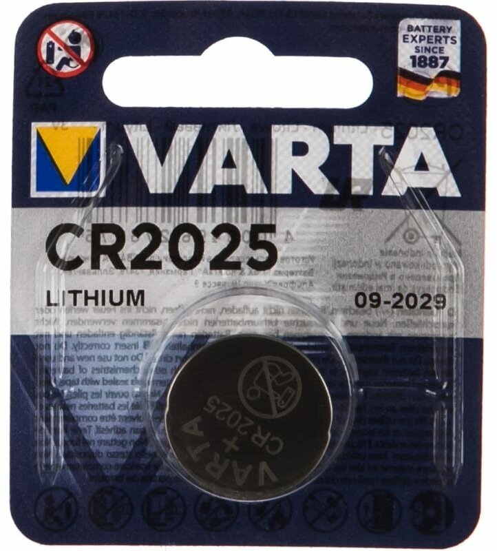 Элемент питания Varta ELECTRONICS CR 2025 6025101401