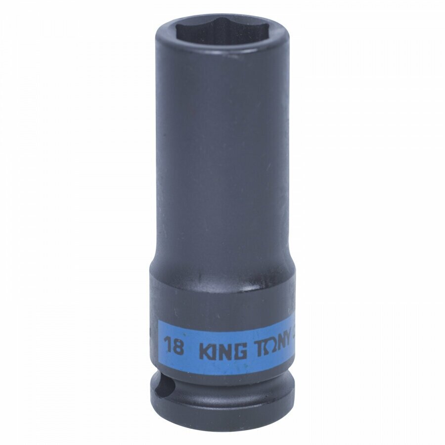 Головка торцевая ударная глубокая шестигранная 1/2", 18 мм KING TONY 443518M