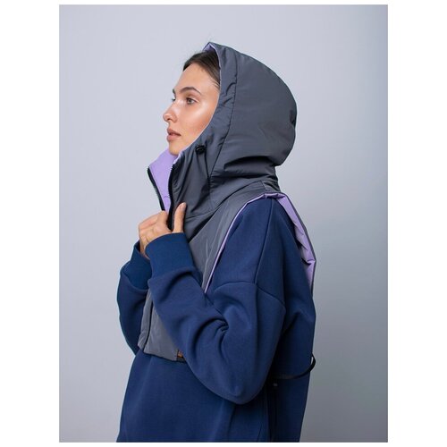 Манишка Alexandra Talalay, фиолетовый, серый пальто alexandra talalay размер s фиолетовый