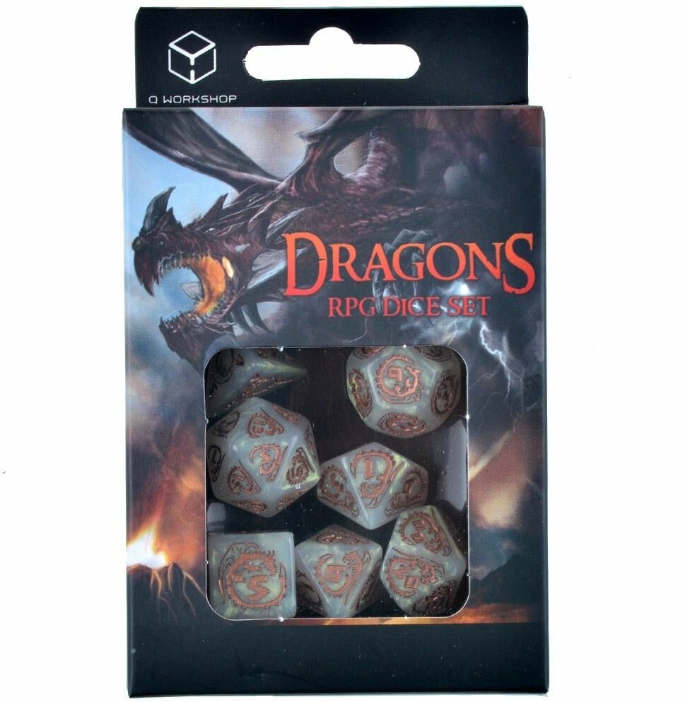 Набор кубиков Dragons, 7 шт, Quartz