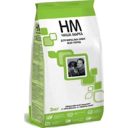 Наша Марка Для взрослых собак средних и крупных пород с кроликом и перепелами 12 кг 41037 (1 шт)