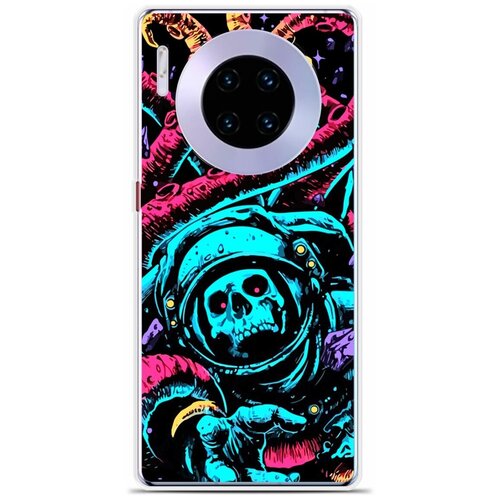 Силиконовый чехол на Huawei Mate 30 Pro Череп 10 / для Хуавей Мейт 30 Про