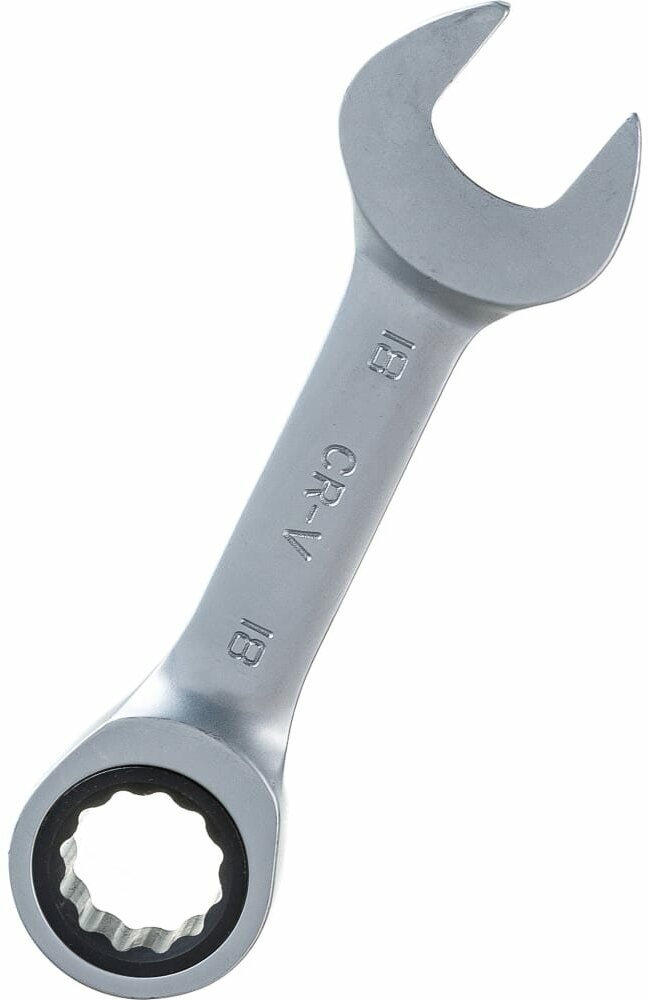 CSRW18 Ключ гаечный комбинированный трещоточный короткий, 18 мм - фотография № 5