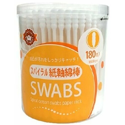 Watts Ватные палочки спиралевидные с бумажным стержнем 180 шт в уп 419₽