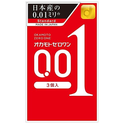 Презервативы Okamoto 0.01 Zero One, 3 шт.