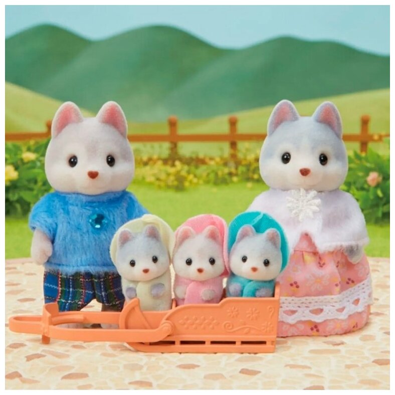 Sylvanian Families Набор "Семья Хаски", 5 фигурок 5636