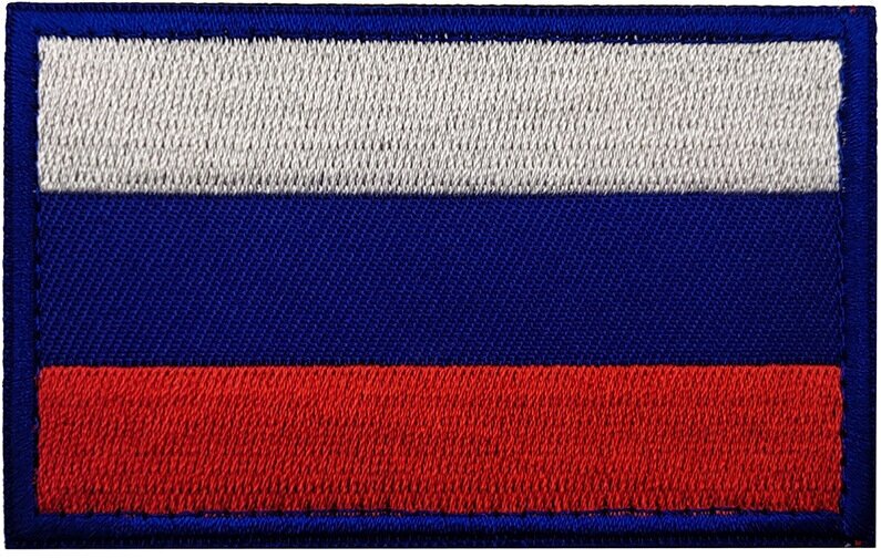 Нашивка на липучке флаг россии на липучке триколор