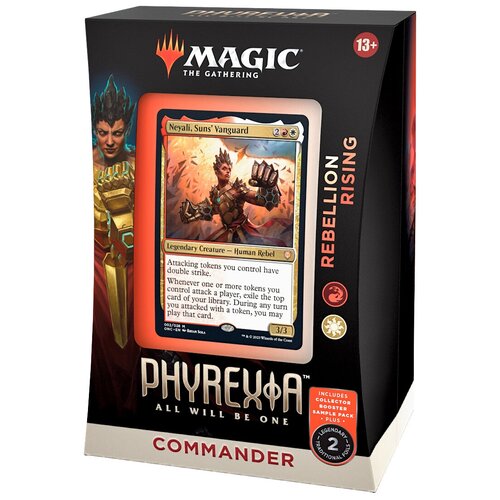 Дополнение для настольной игры MTG: Колода Commander Deck Rebellion Rising издания Phyrexia: All Will Be One на английском языке