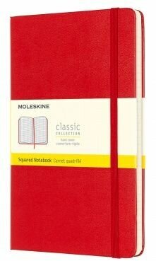 Блокнот Moleskine CLASSIC Large 130х210мм 240стр. клетка твердая обложка красный