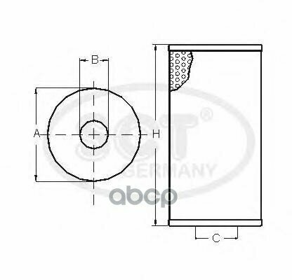 Фильтр Масляный Sh425 Sct Sh425p SCT арт. SH425P