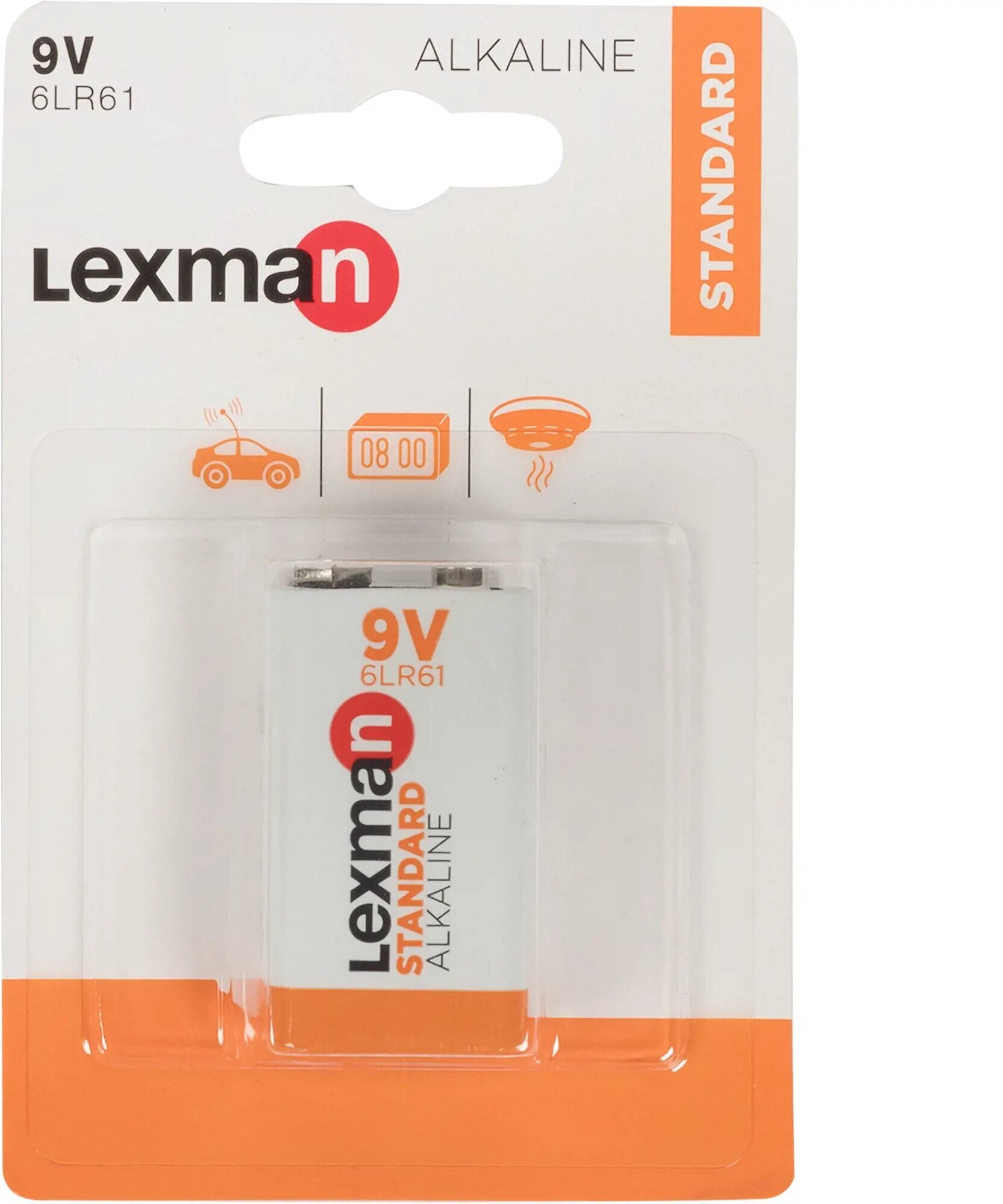 LEXMAN Батарейка алкалиновая Lexman 6LR61 1 шт.