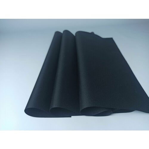 Ткань Оксфорд (oxford) 600d PU 1000 для шитья, 1 метр, водонепроницаемая, водоотталкивающая, цвет черный