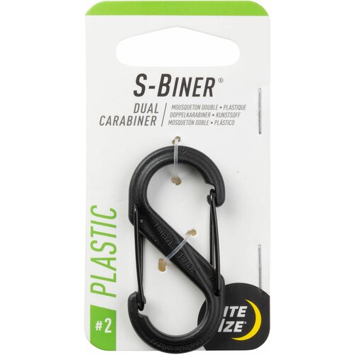 фото Карабин пластиковый nite ize s-biner plastic double-gated carabiner #2 - черный